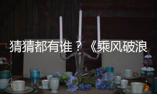 都有猜猜乘照曝光姐姐嘉宾剪影谁浪的风破