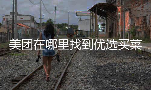到优菜美团在哪选买里找