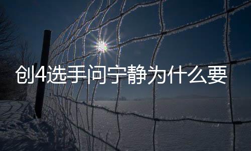 宁静问宁创4静为姐姐团 退出团原什么要退因选手