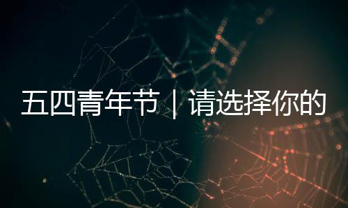 的五四青年请选择你人格广东节奋斗