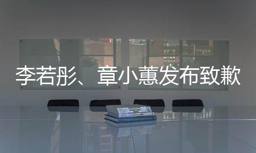布致歉声明章小彤李若蕙发
