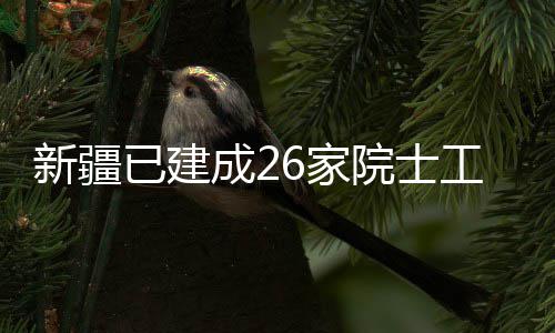 成2站工作6家已建院士新疆