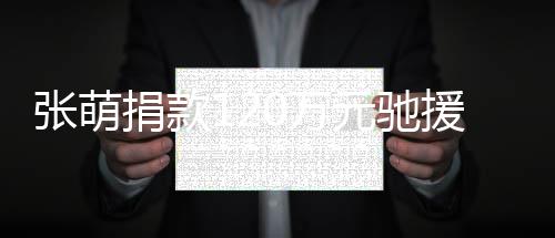 南0万张萌捐款元驰援河一定行