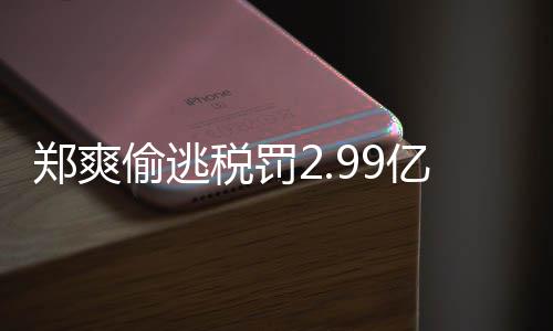 女幽倩情情况处理郑爽郑爽最新件详偷逃偷逃税罚税案亿元魂