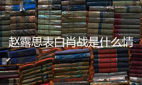 白肖情况么关赵露战是 赵战什思表什么系露思和肖